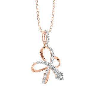 Ava Round Diamond Office Wear Pendant